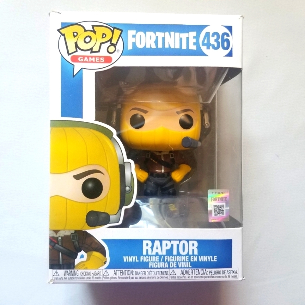 Fortnite Raptor Funko Pop Vinyl Video Game Figure # 436 New In Box